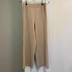 Aritzia Wide-Leg Lounge Pants, Cream, Size S
